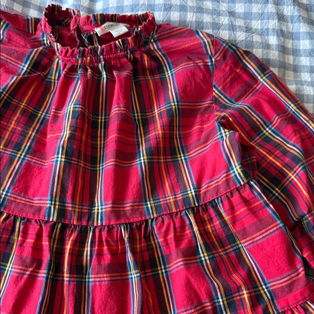 Crewcuts Red Plaid Kids Blouse - Picture 3 of 4